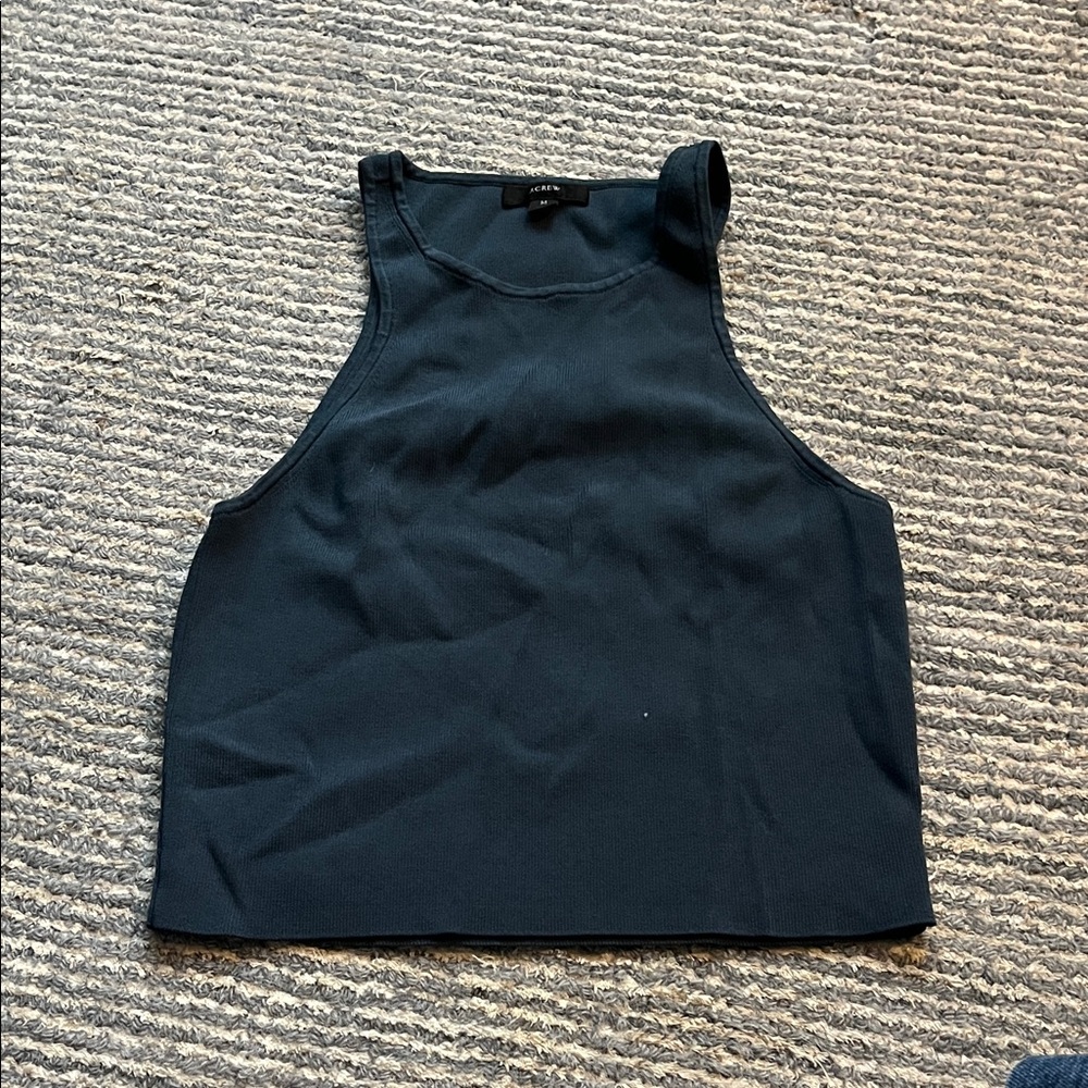 J. Crew Black Sleeveless Crop Top